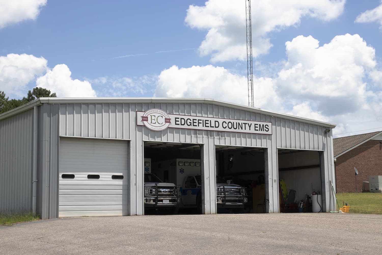 Horry County Fire Rescue - The patch wall at Station 18 (Stephens